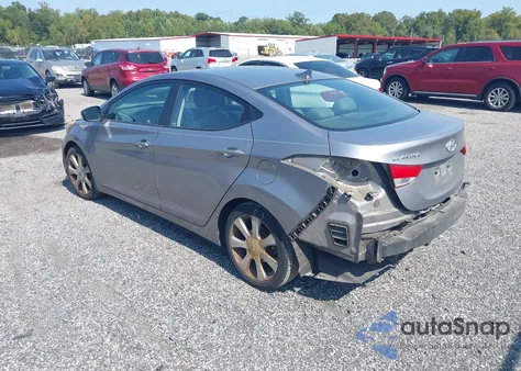 2013 Hyundai Elantra Limited from USA, damaged, VIN KMHDH4AE1DU560888